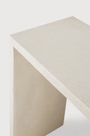 Elements Console | Varnished Microcement | Off White