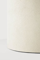 Elements Dining Table | Varnished Microcement | Off White | Round | 49" X 49"