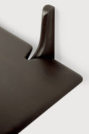 Pi Wall Shelf | Varnished Mahogany | Dark Brown | 1 Shelf | 66" X 14"