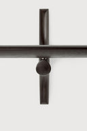Pi Wall Shelf | Varnished Mahogany | Dark Brown | 1 Shelf | 66" X 14"