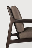 Jack Lounge Chair | Varnished Mahogany | Dark Brown | Terra Nubuck Leather