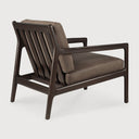 Jack Lounge Chair | Varnished Mahogany | Dark Brown | Terra Nubuck Leather