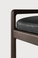 Jack Bench | Varnished Mahogany | Dark Brown | Carbone Leather