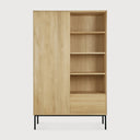 Whitebird Cupboard | Varnished Oak | 1 Door | 1 Drawer