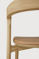 Bok Dining Chair | Varnished Oak | Sienna Leather
