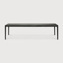 Bok Extendable Dining Table | Varnished Oak | Black | Rectangular | 79"|118" X 39"