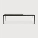 Bok Extendable Dining Table | Varnished Oak | Black | Rectangular | 79"|118" X 39"