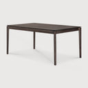 Bok Extendable Dining Table | Varnished Oak | Brown | Rectangular | 55"|87" X 35"