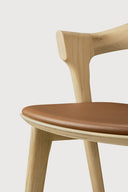 Bok Bar Stool | Varnished Oak | Cognac Leather