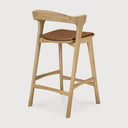Bok Counter Stool | Varnished Oak | Cognac Leather