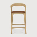 Bok Counter Stool | Varnished Oak | Cognac Leather
