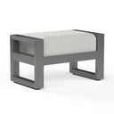 Redondo Ottoman in Cast Silver, No Welt