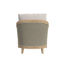 Cambria Club Chair in Canvas Canvas w/ Self Welt