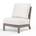 Laguna Armless Club in Canvas Flax, No Welt