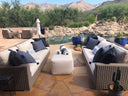 Coronado Sofa in Canvas Flax w/ Self Welt