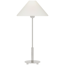 Hackney 24" Cordless Buffet Lamp | Polished Nickel | Linen Shade
