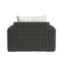 Cabo Oversized Club Chair in Soothe Pearl w/ Flange Welt