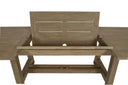 Coastal Teak Dining Table with Leaf Extension