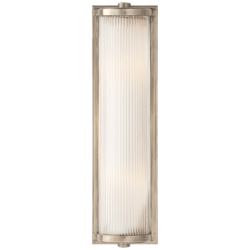 Dresser Long Glass Rod Light | Antique Nickel | AS IS