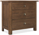 Driftwood Three-Drawer Nightstand | Worn Saddle
