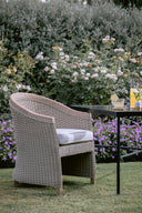 Cambria Dining Chair in Canvas Canvas w/ Self Welt