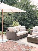 Coronado Loveseat in Canvas Flax w/ Self Welt