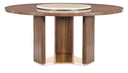 Eleana Round Dining Table | Light Caramel