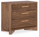 Eleana Three Drawer Nightstand | Wood