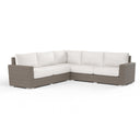 Coronado Sectional in Canvas Flax w/ Self Welt
