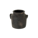 Metope Burnt Terracotta Urn
