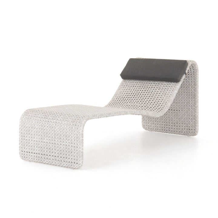 Paige Outdoor Woven Chaise | Arashi Graphite