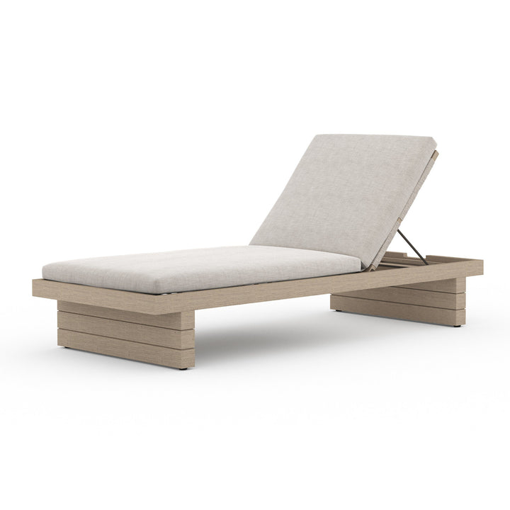 Leroy Outdoor Chaise | Washed Brown | Venao Grey