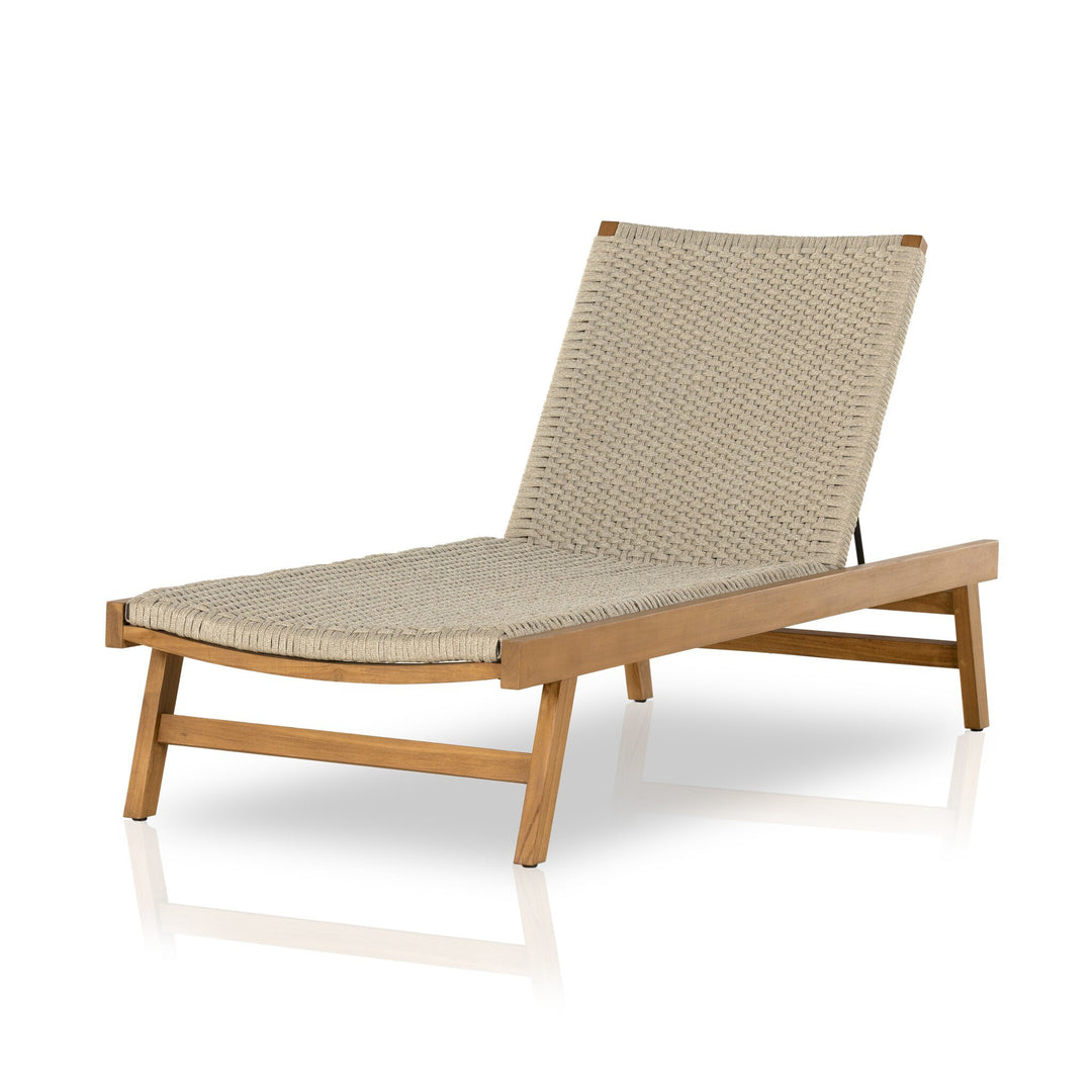 Delano Outdoor Chaise | Natural Teak|FSC