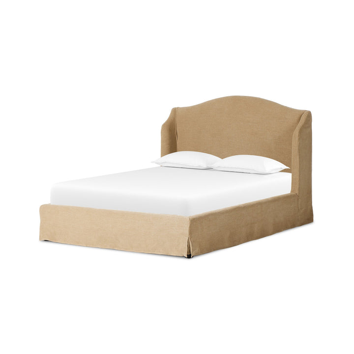 Marietta Slipcover Bed | King, Broadway Canvas