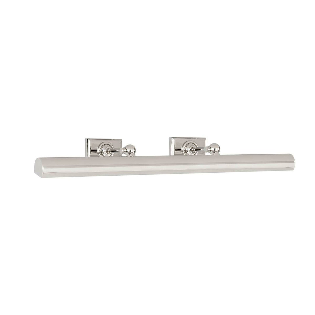 The Cabinet Maker's Picture Light is an 30 inch long wall light in a polished nickel finish.