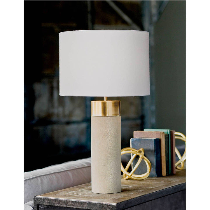 This lamp boasts an elevated modern aesthetic that will look stunning on a bedroom nightstand or end table in your living room.