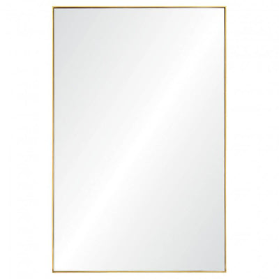 The floor to ceiling St. Augustine Mirror has a gold-leaf frame.