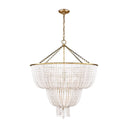 Jacqueline Two-Tier Chandelier in Antique Brass