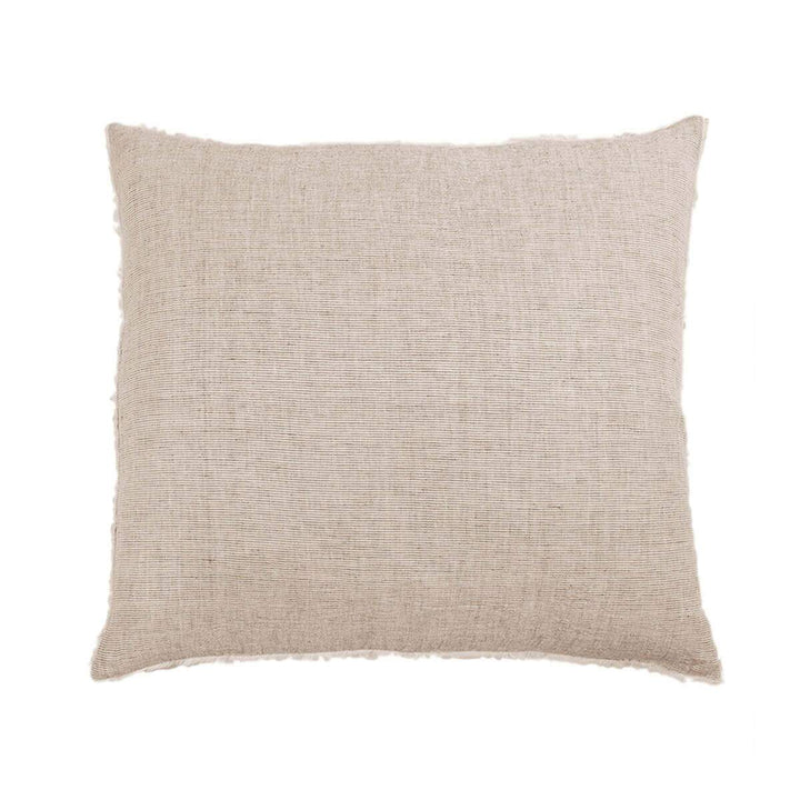 100% linen pillow case in terra cotta with heathered effect.