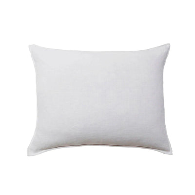 Large white linen pillow.