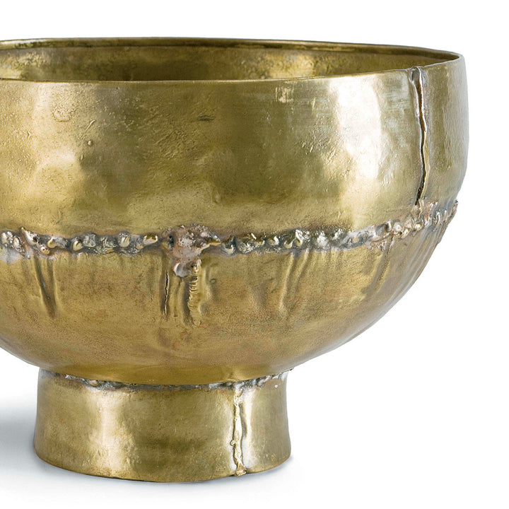 Recycled brass bowl with soldered seam.