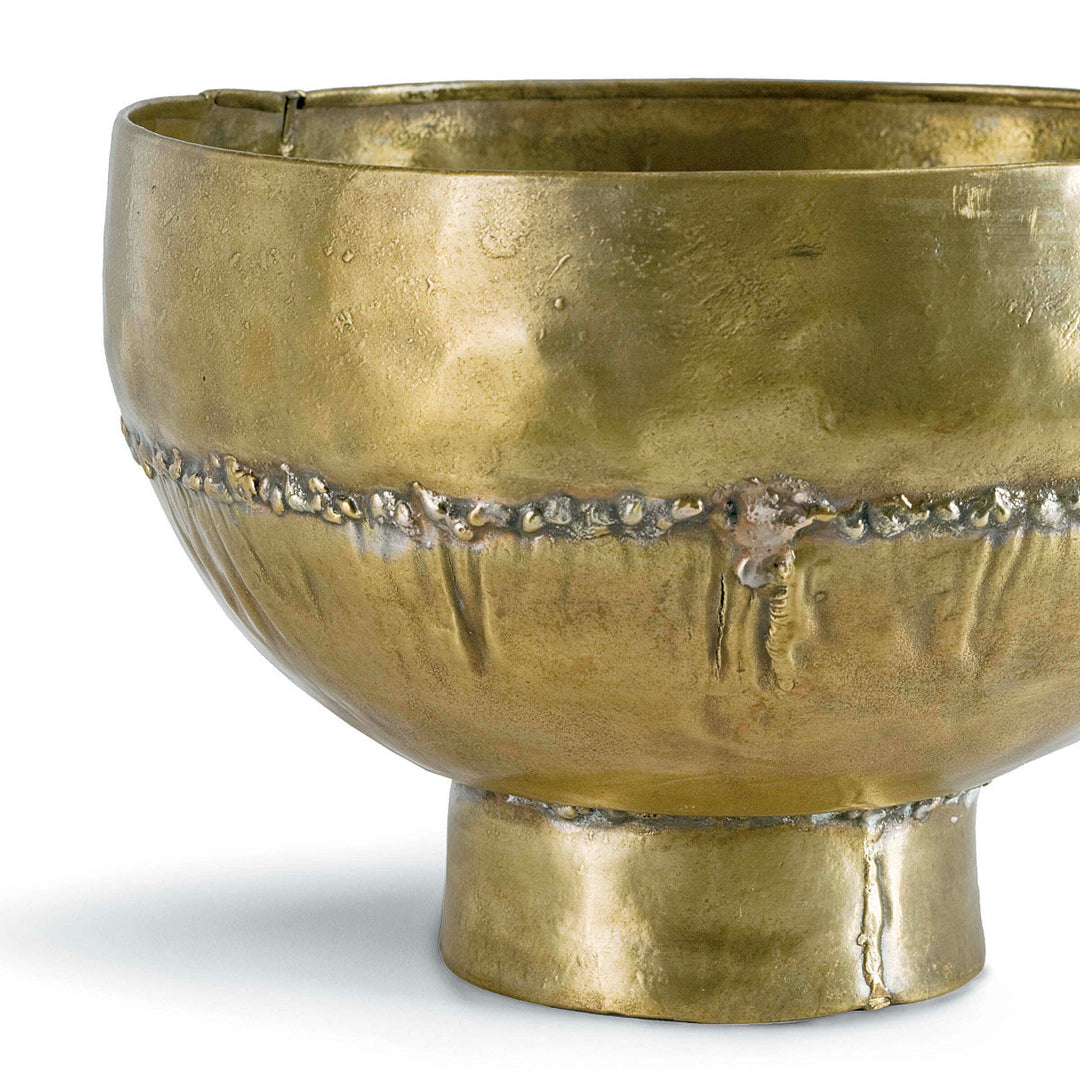 Decorative brass bowl.