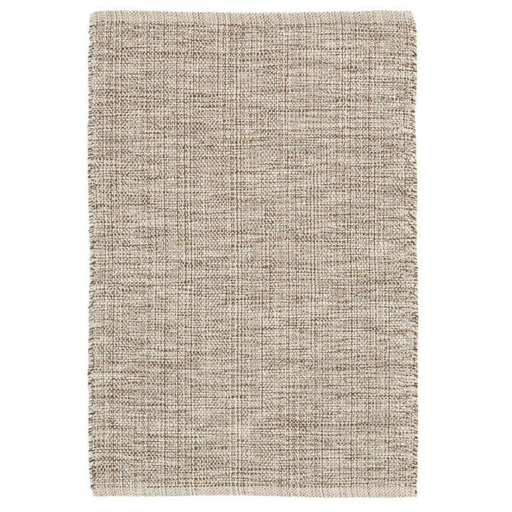 Sonoran Marled Brown Rug. Brown, grey, and ivory marled cotton rug. Neutral rug.