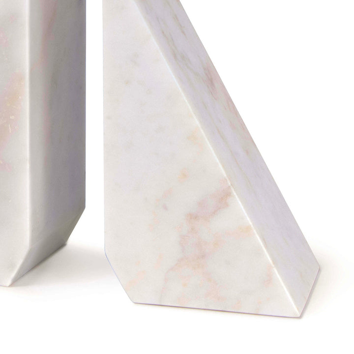 Marble bookend square bottom.