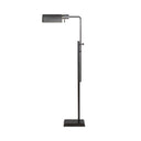 The Pask Pharmacy Floor Lamp has dome-like metal shade in a bronze finish and has adjustable height and a pharmacy lamp look.