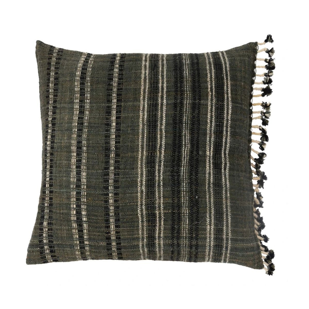 Romana Charcoal Pillow - West of Main