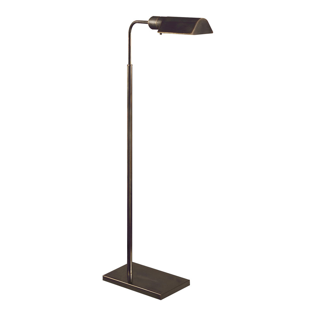 Bronze adjustable floor lamp.