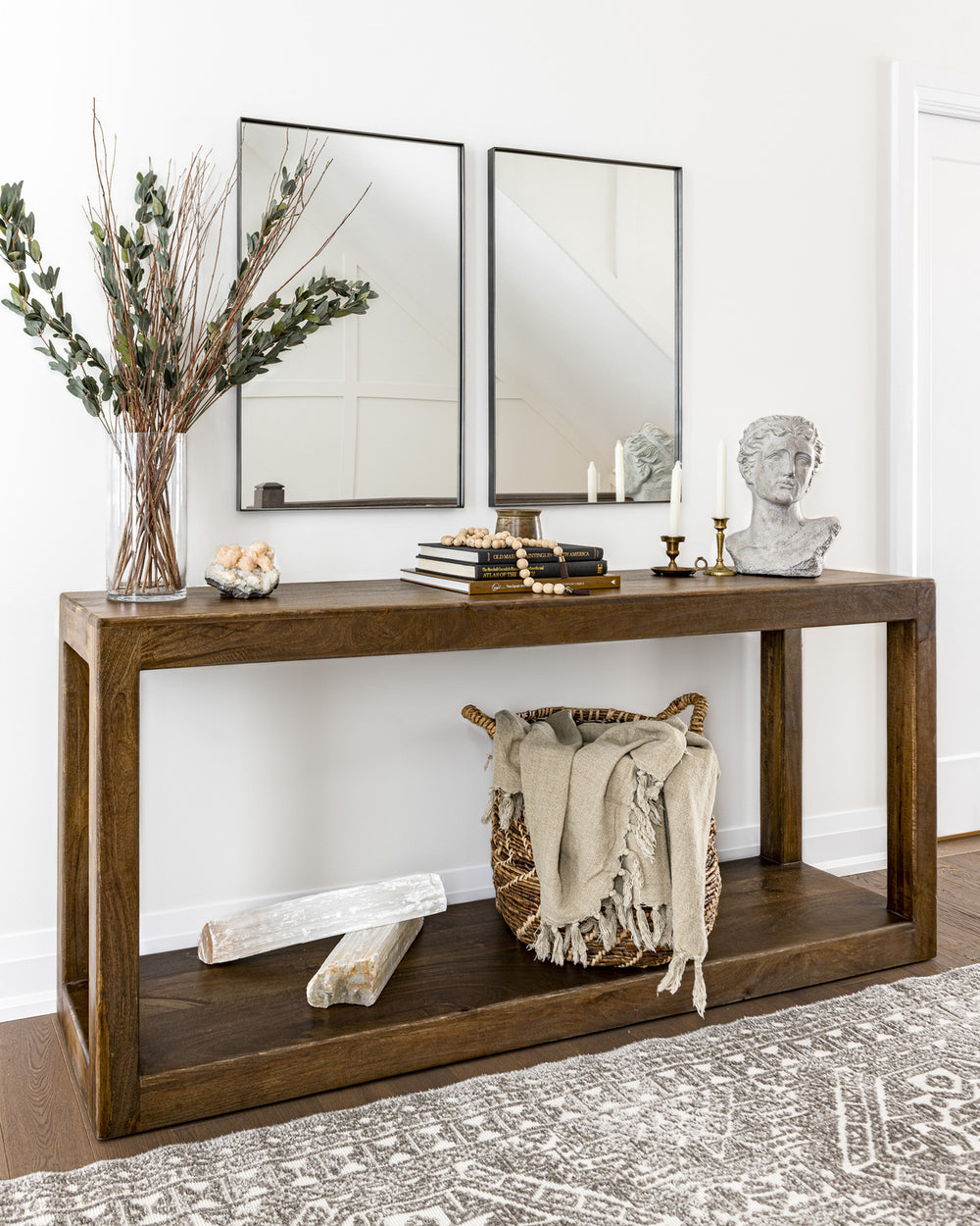 Zeolite Crystal on console, lifestyle photo.