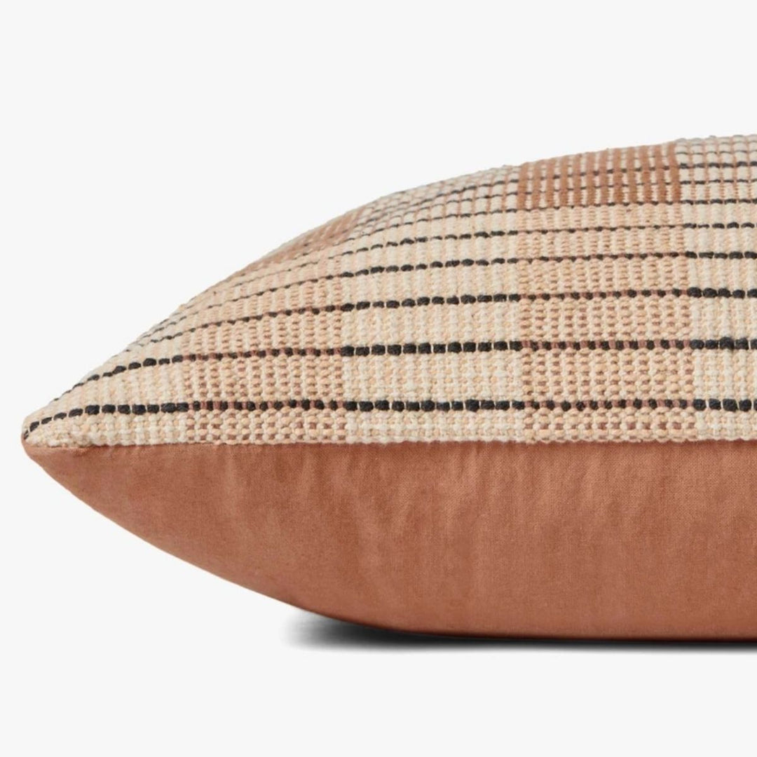 Onofre Ivory / Brown Pillow