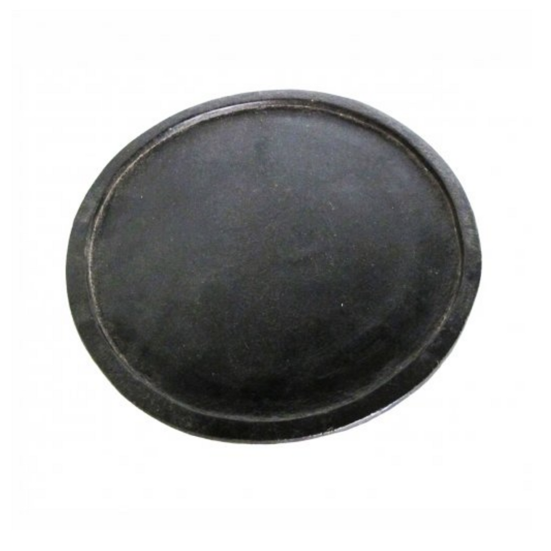 The Mumbai Plate is a hand-carved stone plate sourced from India.